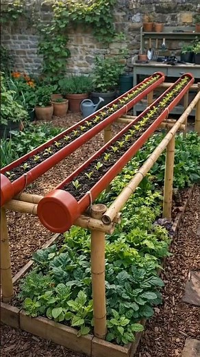 Vertical Gardening with Gutter Planters: A Smart Solution for Small Spaces 🌱 #farming
