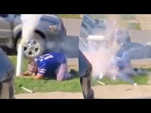 Bills Fan Blows Himself UP While Celebrating Team's 3-0 Standing | NFL Sunday Rewind
