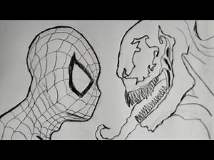 COMO DIBUJAR A SPIDERMAN VS VENOM