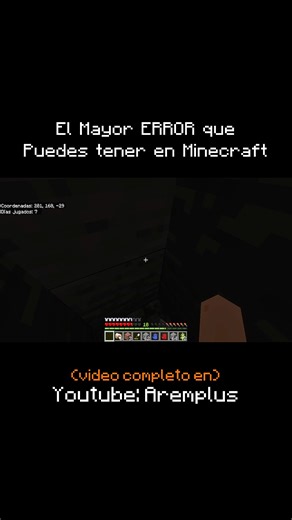 16K views · 199 reactions | El PEOR ERROR que Hice en Minecraft  #arem #aremplus #minecraft #terror.mp4 | Arem | Facebook
