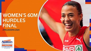 75K views · 1.4K reactions | Equal second fastest time in history! 勞 Ditaji Kambundji  breaks the European record to win 60m hurdles gold in #Apeldoorn2025! 掠 | European Athletics | Facebook