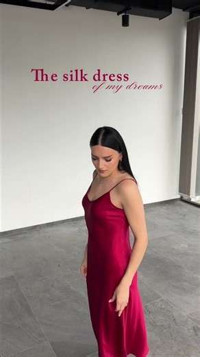 Wine Long Silk Dress for Effortless Evenings | SilkSilky