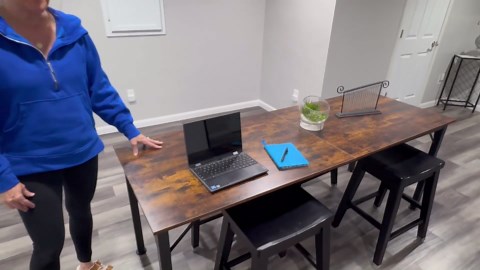78.7 Inches Extra Long Desk,6.5ft Office Table with Flexible Configuration,Large Computer Table with Adjustable Footpads,Stable Structure,Office Desk for 2 Person (Brown)