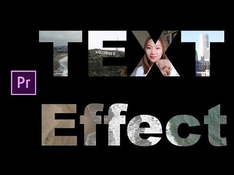 PR Tutorial | 镂空透视字幕效果 | 怎样用Premiere制作视频在文字里出现的效果？| 适合Vlog以及各种类型影片的大气字幕效果 | 轨道遮罩键的运用