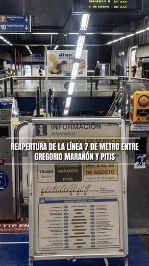 Reabre la línea 7 de Metro entre Gregorio Marañón y Pitis