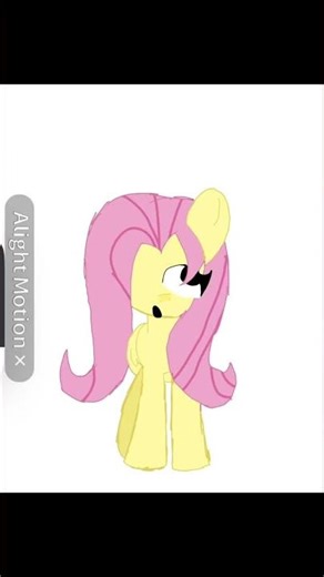 My first fluttershy animation, the last time I drew mlp was 6 years ago