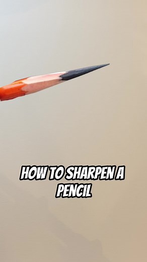 How to sharpen your pencil like an artist. Step by step tutorial to getting those long point pencils, atelier school style. #arttutorial #arttok #tiktokart