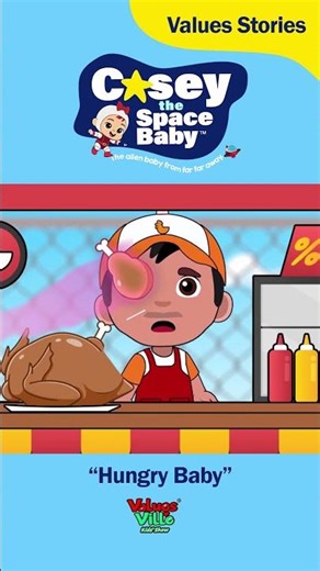 Casey the Space Baby | Hungry Baby | Good Values Kid's show