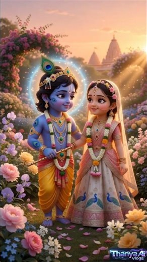 Devine Love Radha Krishna♥️ #krishna #devotional #hindugods #shortsfeed #viralvideo #animation #yt