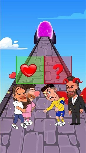 Kiss Run Challenge - Ronaldo vs Messi