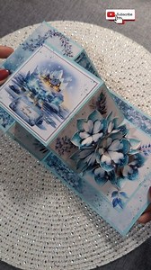 100K views · 1.2K reactions | Icy flowers POP-UP CARD DIY. Full video on YouTube #PopUpCard #birthdaycards #scrapbooking #ephemera #christmascards #craftsbyliuba | Pop-up cards with Crafts by Liuba | Facebook