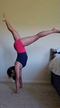 how I practice handstands with my bed