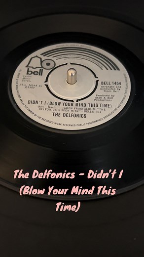 The Delfonics - Didn’t I (Blow Your Mind This Time) Bell 1969 #soul #classicsoul #thombell