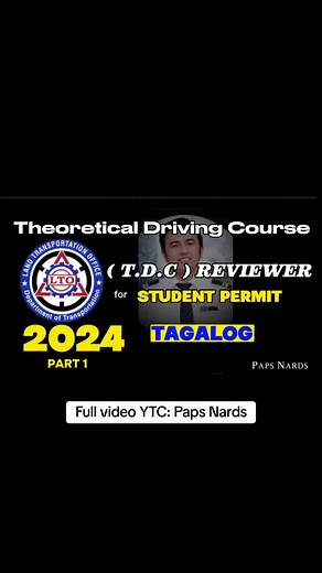 Theoretical Driving Course Reviewer for Student Permit 2024