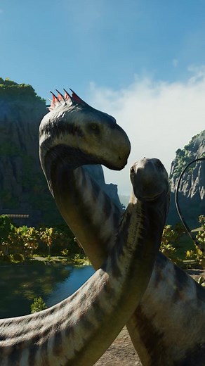 Towering over Île Saint-Hubert, the Titanosaurus family unit is coming to the Jurassic World Evolution 3: Rebirth Expansion!