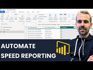 How to Create a Max Speed Table with an Automatic Update | Power BI for Sport