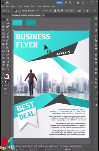 Easy Professional Flyer Design in Adobe Illustrator
