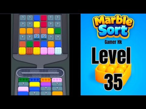 Marble Sort Level 35 Hard level Walkthrough Solution
