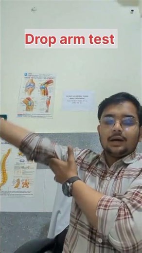 shoulder injury Physiotherapy special test👉EMPTY CAN TEST👉DROP ARM TEST @dr.sauravsinghal.pt