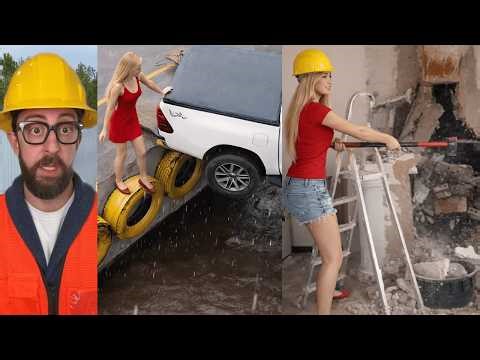 Construction Fails & Funny Jobsite Moments Caught on Camera #construction #comedy #workers #11