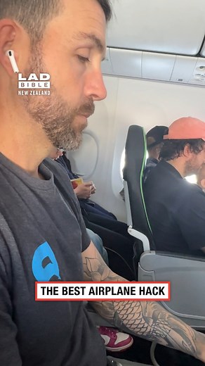1.4M views · 5K reactions | Hands-Free Airplane hack  | LADbible New Zealand | Facebook