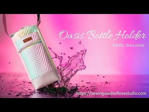 DIY water bottle holder with pockets (Oasis Bottle Holder Pattern)