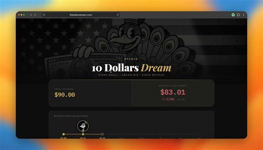 The https://t.co/ELLUnS3G5J website is officially live!Now you can follow my journey of building $PCOCK reserve, $10 at a time.The website is also redirecting to @LibertySwapFi website, where you can purchase $PCOCK. You can even do it privately using their great railgun tech.Website is using coingecko api, so every time you refresh it, you can see the portfolio balance is changing.There's still a lot to improve, but I'll be glad if you visit it and let me know what you think.To celebrate it, I'