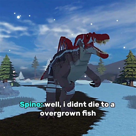 Trex gets ragebaited by spinosaurus part two | #dinosaur #roblox