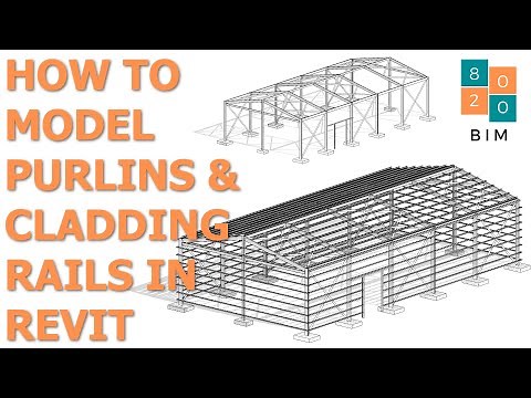 How to Model Purlins and Cladding Rails in Revit