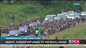 The mortal remains of Amazulu King Goodwill Zwelithini KaBhekuzulu have returned to the royal palace of Kwakethomthandayo in KwaNongoma. For more, Sally Burdett speaks to Professor Pitika Ntuli. #DStv403 #rRIPGoodwillZwelithini | eNCAnews