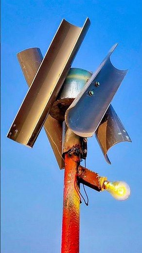 I turn a high power electric Wind Turbine generator at home!