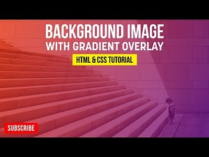 How to Add a Gradient Color Overlay on an Image Background | HTML & CSS Tutorial
