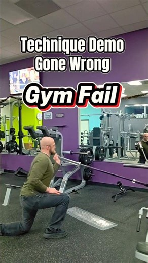 Epic Gym Fail! Technique Demo Gone Wrong😆