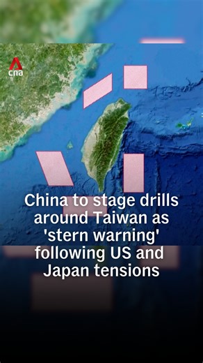 China's military moved army, naval, air force and rocket force units around Taiwan on Monday (Dec 29) for ⁠its "Justice Mission 2025" drills. The country said the drills were a "stern warning" against "separatist forces in Taiwan and external interference". The drills came after Beijing expressed anger at US arms sales to the territory and a statement by Japan’s prime minister saying that its military could get involved if China were to take action against Taiwan. #chinanews #china #taiwannews #
