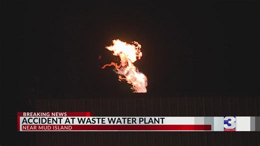 Fire at wastewater treatment plant pond sparked by driver: MFD