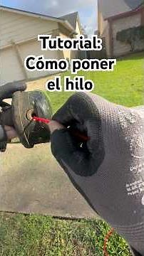 Tutorial cómo poner el hilo en la güira #parati #fermin #yardwork #yarderos #trimmer