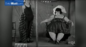 Popular side show performers appear in the 1930s and 1940s