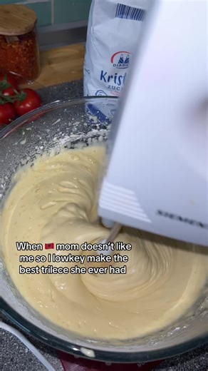 Making the Best Trilece Dessert for Mom