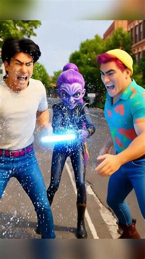 JINU and ABBY's T-shirt got stuck #kpopdemonhunters #rumiandjinu #sajaboys #kpop