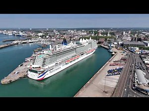 Stunning Drone Footage of the Iona P&O Cruise Ship Docked at Southampton | Aerial Views in 4K