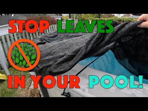 🍂 Pool Mesh Cover That Actually Works! | Protect Pool from Small Leaves & Snow