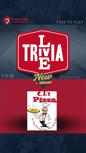 CLAYTON - NEW WEEKLY CE SHOW! #FREE You asked for more fun, and we delivered—#LiveTrivia is coming to CJ's Pizza every WEDNESDAY at 7:00PM! Starting weekly on 1/7! https://www.eventbrite.com/e/weekly-live-trivia-nights-at-cj-pizza-clayton-tickets-1978306372615?aff=oddtdtcreator More information in the first comment! | Illinois Trivia