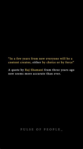 RAJ SHAMANI WAS RIGHT👀| EVERYONE IS BECOMING A CREATOR📱| CREATE OR BE INVISIBLE? 🫥