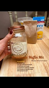 7.7K views · 38 reactions | Homemade Muffin Mix (copy from image)...