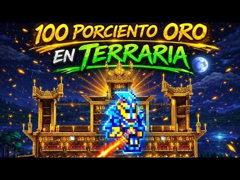🏰✨ CONSTRUÍ UN CASTILLO GIGANTE DE ORO EN TERRARIA 🏰✨ #TERRARIA #terrariameme #terrariaadventure