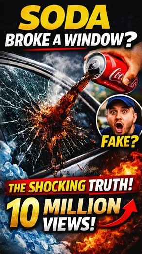 Car Window Explodes from Soda? The REAL Physics Behind It 😱