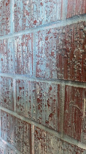 Cleaning Brick with Hot Water, Vinegar, and Dawn Dish Soap