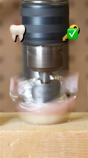 Teeth & skeleton key drill bit ASMR