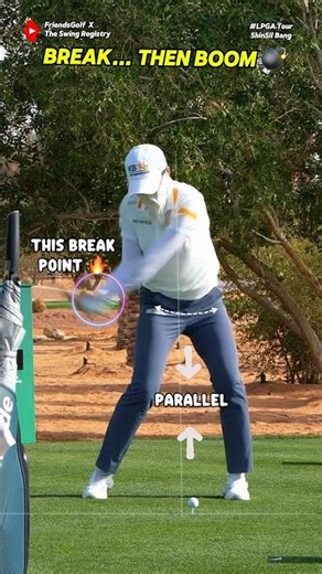 Don't hit it hard❌ When you apply the brakes, the head pops out👀 #ShinSilBang #DriverSwing