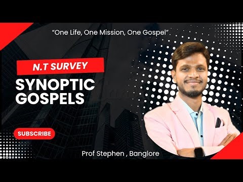 N.T Survey | Synoptic Gospels Explained | Online Bible Class LIVE